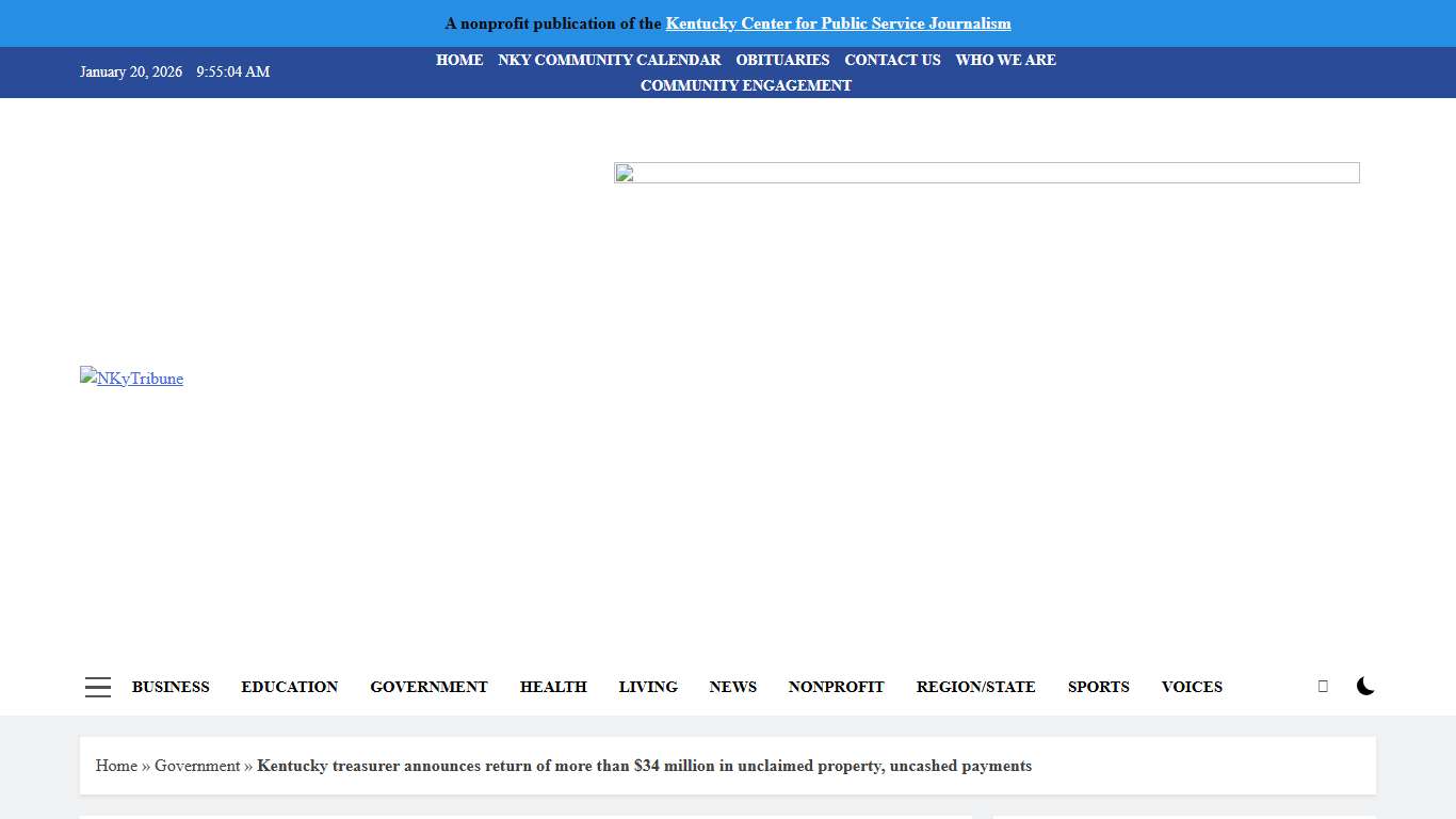 Kentucky treasurer announces return of more than $34 million in unclaimed property, uncashed payments - NKyTribune